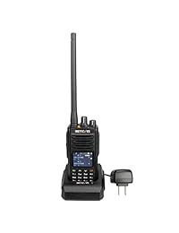 Retevis RT52 GPS Radio Digital de Dos Vías Banda Dual DMR 4000 Canales Radio FM UHF VHF FM de Emergencia con Función de Grabación (Paquete de 1 Negro)