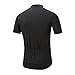 Spotti Men's Cycling Bike Jersey Short Sleeve with 3 Rear Pockets- Moisture Wicking, Breathable, Quick Dry Biking Shirt Black