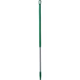 Vikan 51" Color Coded Handle, 1 1/4 in Dia, Green, Aluminum 29352-1 Each
