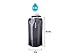 Vapur Collapsible Water Bottle With Carabiner, Compact Bottle Folds Flat For Hydration On The Go, Ideal for Traveling, Hiking or Camping, 16 Ounce, Cool Grey, Pack of 1