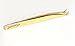 Russian Volume 75°, Eyelash Extensions Tweezers (Gold Plated) 3D 4D 6D