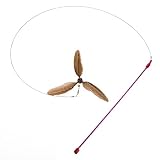 GoCat Da Purr-Peller Cat Toy, A Feather Propeller That Spins as it is Guided Through The Air