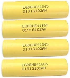 4pcs Authentic HE4 2500mAh 3.7v 20A Rechargeable Flat Top 18650-Battery for Flashlight