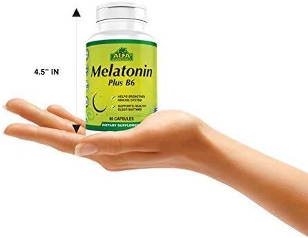 Amazon.com: Melatonin Plus B-6 Supplement with 5MG by ALFA ...