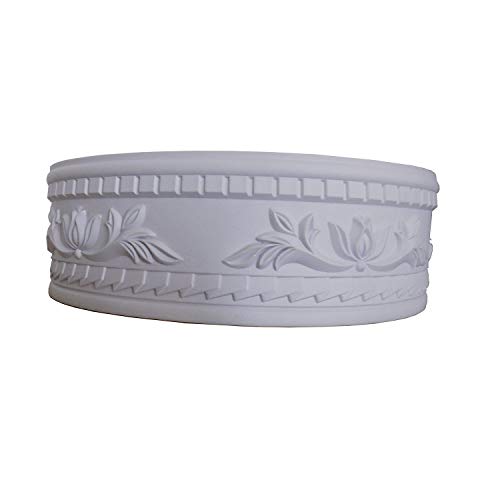 Zhangbl Ceiling Baseboard Wall Decor Line Focal Point Crown Molding Flexible Crown Mouldings Trim Edge 3.5" (8.9cm) x 115 inch - Thumbnail 6