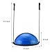 TECHMOO 23 Inch Half Balance Ball Ball Balance Trainer Exercise Ball Resistance Bands Training Equipment Trainer Balance Boards Superior Balance Balls Pebble Textured Surface for Strength Exercise