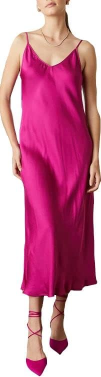 lands end satin slip dress Lands' End Women's Satin Slip Dress