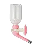 Heydou Pet No Drip Dog Water Bottle, Small-Medium Sized Dog&Cat Water Feeder,Leak-Proof Pet Drinker for Cage&Kennel (Pink)