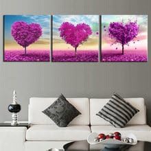 Paintings Unframed 3 Sets Canvas Painting Loving Trees Wall Pictures For Living Room Large Hd Modular Oil