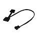 Phobya Adapter 4 Pin Molex (12 V) to 4 Pin PWM 30 cm Black Cable Fan Cable and Adapter