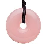 Trulyunique Mom Donut Teething Pendant Necklace - Pink
