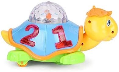 Susang Enterprise Musical Bump & Go Happy Turtle with 3D Disco Light Toy for Kids