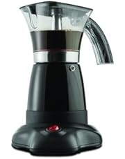 Brentwood Electric Moka Pot Espresso Machine, 6-Cup, Black