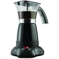 Brentwood Electric Moka Pot Espresso Machine, 6-Cup, Black