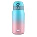 Mini Water Bottle for Kids& Adult, Vacuum Insulated Bottle, Travel Coffee Cup, Stainless Steel Thumbler, Ombre Bottle, Ombre - 320ml/11oz (Green-Pink)