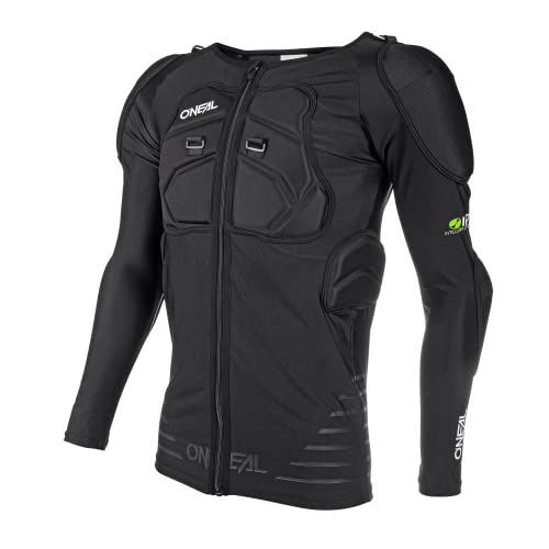 O'Neal | Giacca di Protezione | Motocross Moto | Giacca di Protezione Leggera Elastica, Schiuma di Poliuretano, Inserto in Rete | Camicia di Protezione a Maniche Lunghe STV | Adulto | Nero | Taglia L