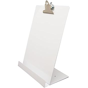Saunders Free Standing Clipboard/Tablet Stand - White - Letter Size (22522)