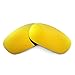 Walleva 24K Gold Mirror Coated Polarized Replacement Lenses for Oakley Square Wire 2.0 Sunglasses
