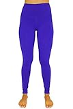 90 Degree By Reflex - High Waist Power Flex Legging - Tummy Control - Reflex Blue Large