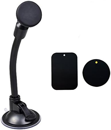 Car Universal Magnet Long-arm Bracket Phone Holder for iPhone X 8 8 Plus 7 7 Plus SE 6s 6 Plus 6 5s 5 4s 4 Samsung Galaxy S6 S5 S4 LG Nexus Sony Nokia (Black)