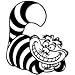 VDC/DAI | (White) Alice in Wonderland Cheshire Cat Vinyl Car/Laptop/Window/Wall Decal