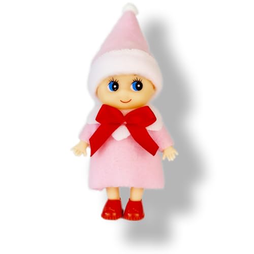 LitoMagic Baby Elf Doll in Pink Dress