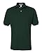 JERZEES ADULT JERSEY POLO WITH SPOTSHIELD (FORESTGREEN) (LARGE)