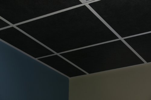 2 Thick 5 Pack Black Acoustic Ceiling Tiles 48 X 24