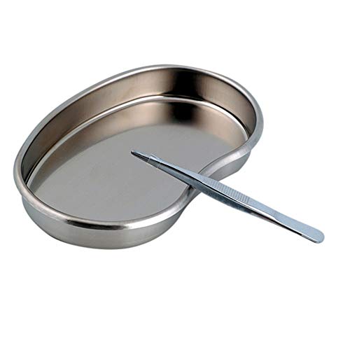 Yinrunx Dental Stainless Steel Tray Dental Medical Lab Instrument Storage Device Body Piercing Serving Dish