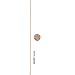 Lifetime Jewelry 1MM Rope Chain, 24K Gold with Inlaid Bronze, Premium Fashion Jewelry, Pendant Necklace Made Thin For Charms, Guaranteed for Life, 16 to 30 Inches