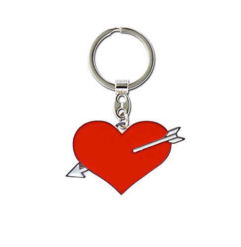 Logoshirt® Love I Heart & Arrow I Key-Ring I Metal I Original Licensed Design