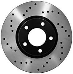 [Front Cross Drilled Brake Rotors Ceramic Pads] Fit 00-06 Jeep Wrangler