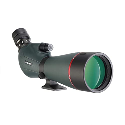 Svbony SV406P ED Spotting Scope 20-60X80mm 1.25" Zoom Scopes with Double Focus FMC BAK4, Spotting Scope for Birdwatching Random Astronomical Photography