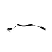 Riipoo Coiled 3.5mm Audio Extension Cable - 2-Pack 30cm Mini Coiled 3.5mm Headphone Cable, 90 Degree 1/8
