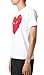 Comme des Garcons PLAY Small Eyes Heart Graphic T-Shirt, White