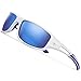 TOREGE Polarized Sports Sunglasses for Men Women Cycling Running Driving Fishing Golf Baseball Glasses GRILAMID TR90 Frame TR03