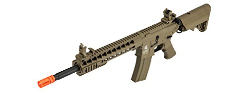UKARMS Lancer Tactical M4 KEYMOD AEG FIELD Metal Gears Airsoft Gun Rifle w/9.6v Battery & Charger (Tan Low Velocity) - Thumbnail 4