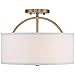 Possini Euro Design Halsted Modern Industrial Close to Ceiling Light Semi Flush Mount Fixture 15