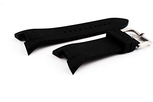 Black Rubber Diver Watch Strap Band For Exchange AX1042 AX1050 AX1114 AX1182 A1183 AX1184 AX1185 AX5018(with buckle)