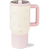 HydroJug Kids - 20 oz Insulated Kids Water Bottle with Flip Straw & Handle | Leak-Proof & Durable | Perfect for School, Sports, Lunch, Travel & Camp, Bows