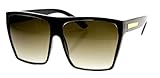 WebDeals - Square Flat Top Sunglasses Oversize Thick Retro Designer Frame…