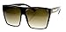 WebDeals - Square Flat Top Sunglasses Oversize Retro Designer Frame…