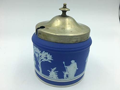 2 Vintage+English+Wedgwood+Jasper+Mustard