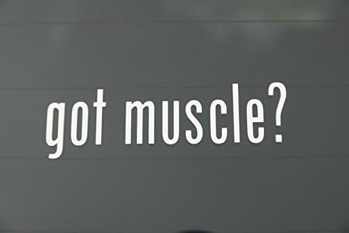 got muscle? Decal Vinyl Sticker (5", Yellow)