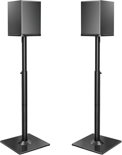 ELIVED Universal Lautsprecherständer höhenverstellbar bis 95cm