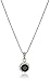 Amazon Collection Sterling Silver Swarovski Crystal Halo Pendant Necklace, 18