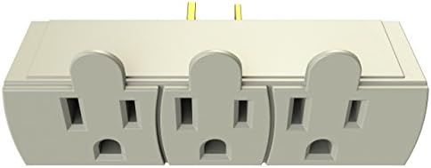 Outlet Extender Splitter Multi 3 Prong Plug Adapter - Grounded Stationary Adapters for Heavy Duty Grounding for Kitchen, Electrical, Household, Workshops, Industrial, Machinery, and Appliances