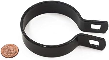 2-3/8" Black Chain Link Fence Brace Band - Powder Coated Chain Link Fence Black Powder Coated Parts