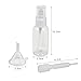 KAKOO Fine Mist Spray Bottles, 12 Pcs Transparent Travel Bottle Toiletries Liquid Containers for Cosmetic Makeup (Clear)
