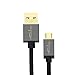 KabelDirekt – (6 feet Micro USB 2.0 Sync & Charge Cable Nylon Black – Top Series